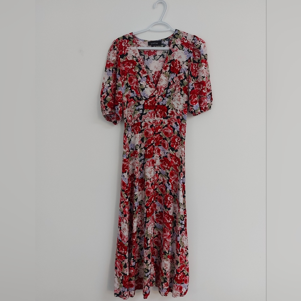 Mink Pink Floral Midi Dress